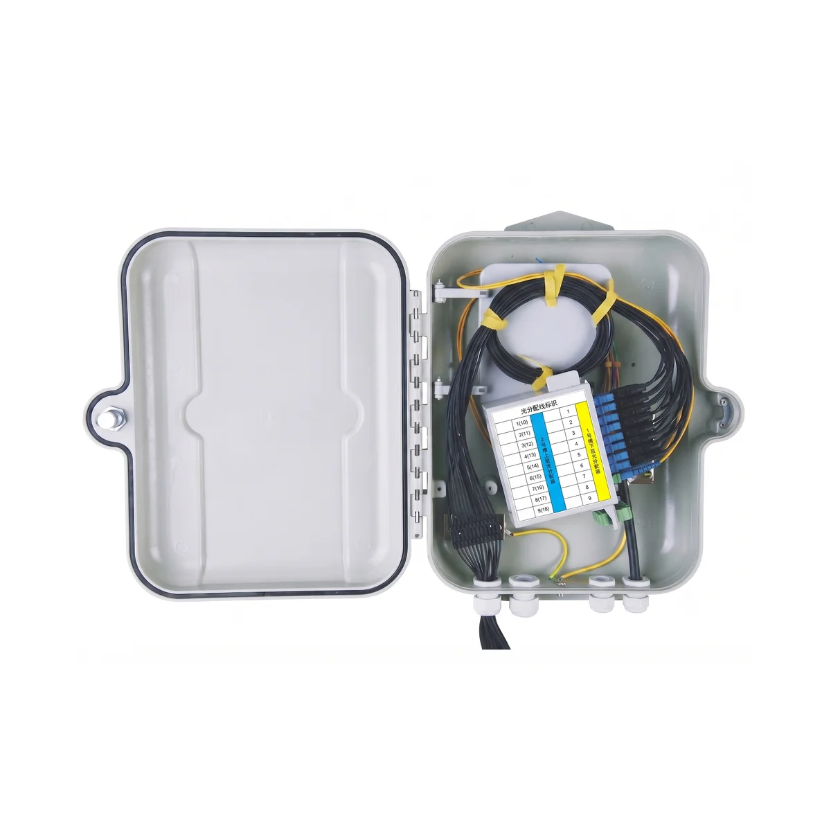 JFDB-16A 16 core fiber optic distribution box view 2